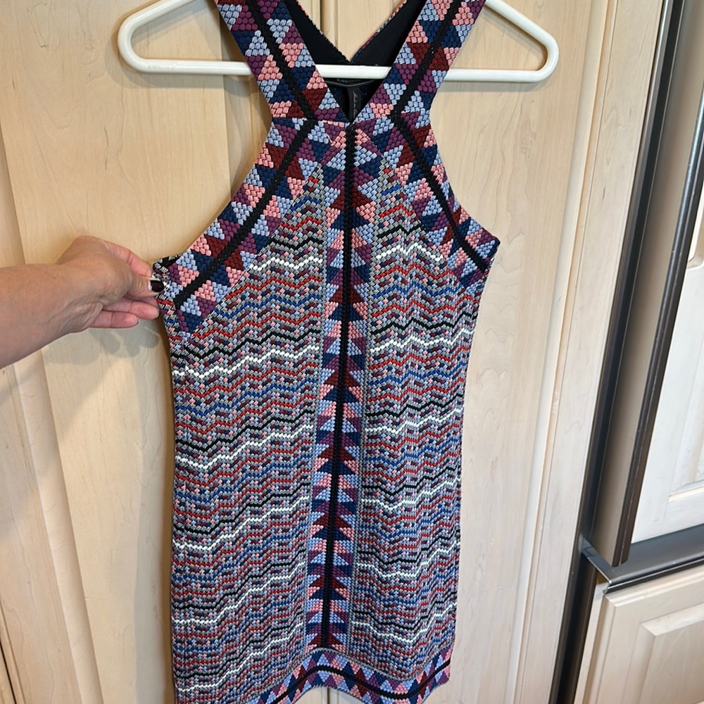 BCBG MaxAzria brand new never worn with tags multicolor Tesa knit dress xxs